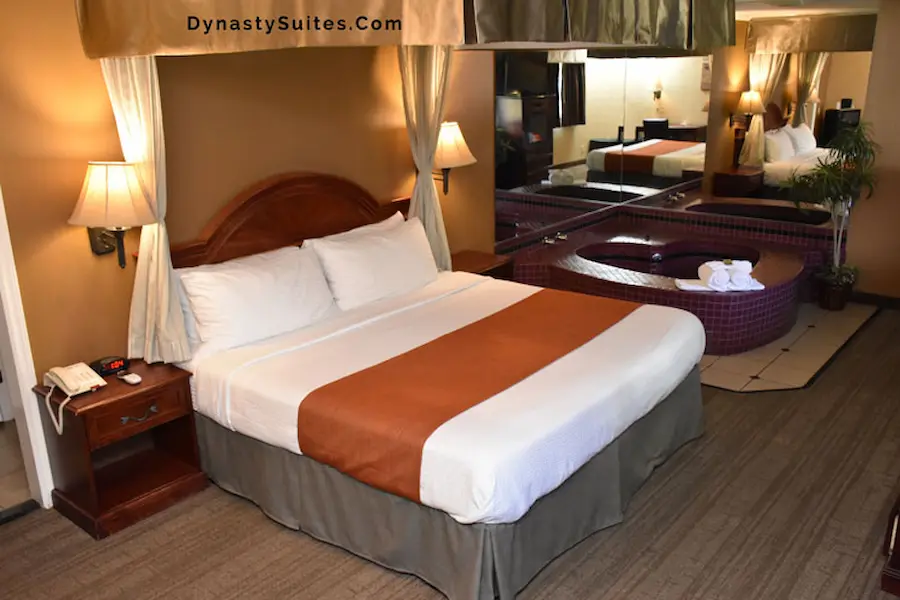 Actual Suite with Hot Tub at Dynasty Suites Redlands